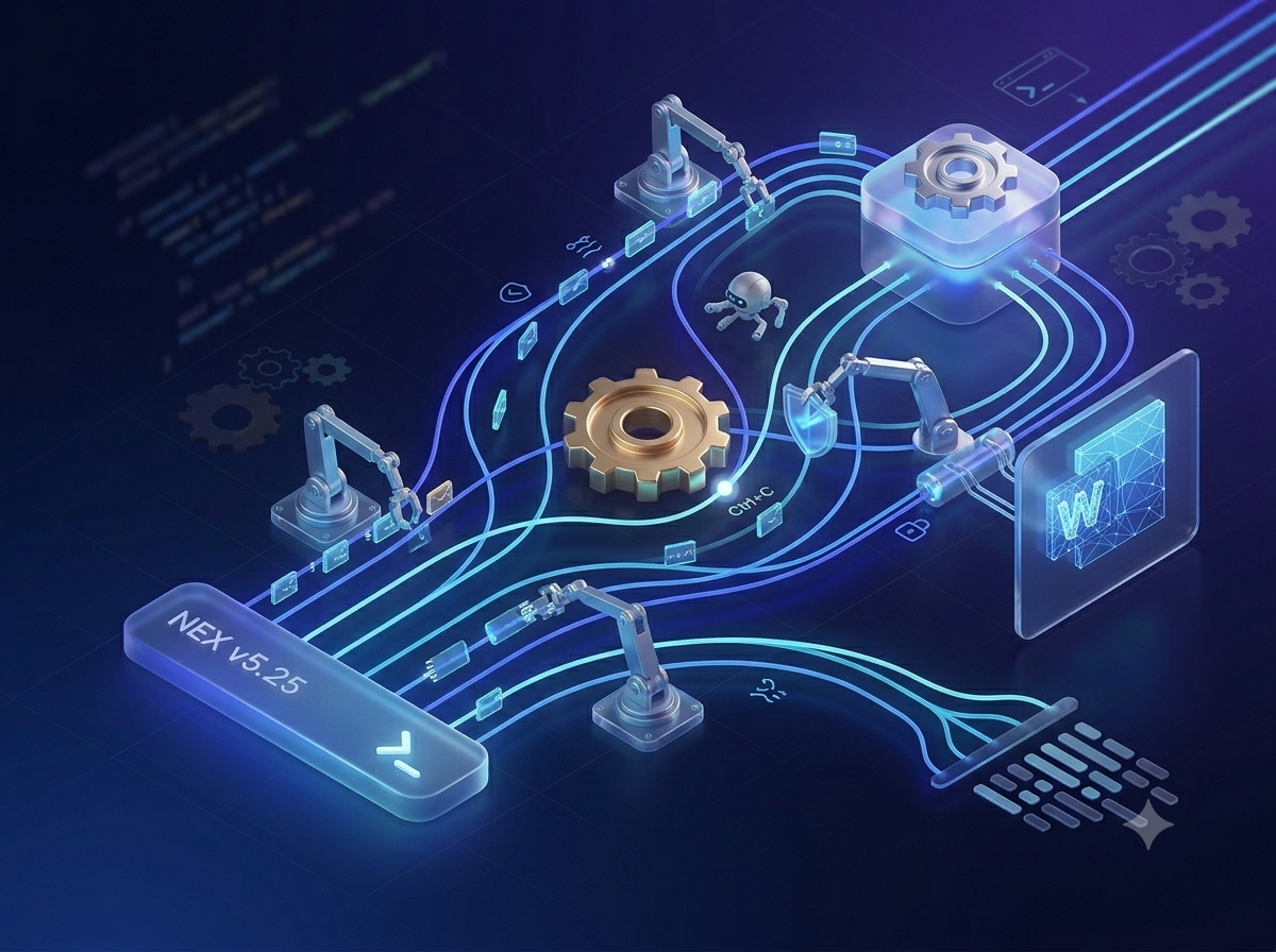 NEX v5.25 is out now: Automating Daily Work