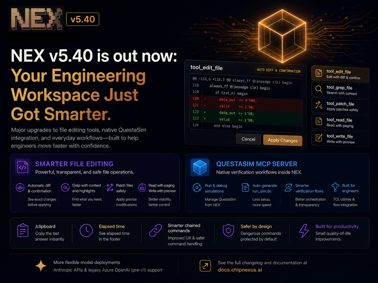 NEX v5.40 is out now: Your Engineering Workspace Just Got Smarter